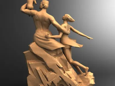 3D Models Monument De La Renaissance Africaine 3D model