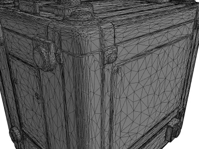 Rusty Industrial Power Unit Box Low-poly 3D model