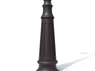 Street lights lighting 3D model