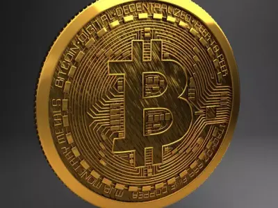 Bitcoin high detailed 3D model