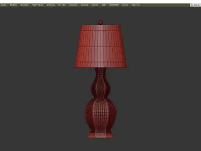 Bungalow 5 Delft Table Lamp Base Low-poly 3D model
