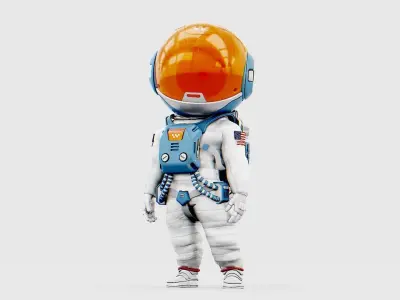 TOON  ASTRONAUT JEREMY  RIGGED 3D model