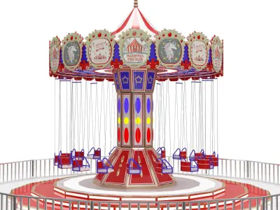 Funfair Swing 3D model