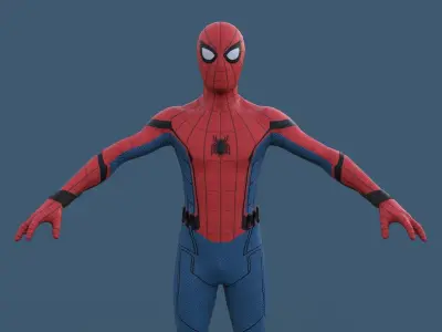 Spider-Man  Homecoming  Low-poly 3D model