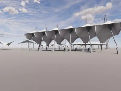 Tensile Structures Collection -A4 3D model