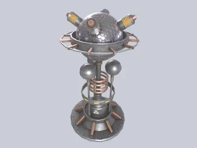 Nuclear reactor Low-poly 3D model shop