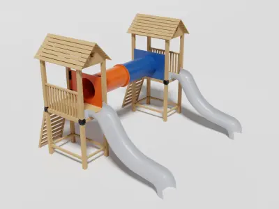Playground pack v1 Low-poly 3D model