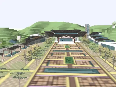 vacation spot-Resort-Fashion Leisure Hotel-0256 3D model