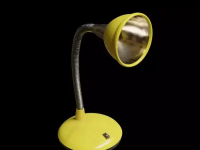 Table lamp flexible for VFX Desk lamp Low-poly 3D model