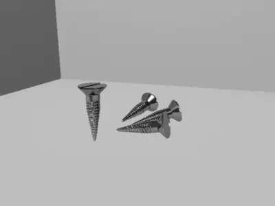 SCREW Low-poly 3D model