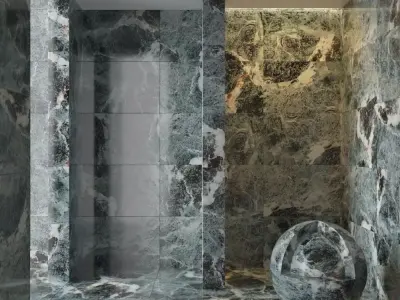 Marble wall 158 3D model