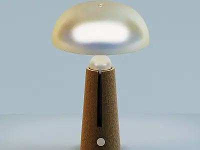 Metal Dome Table Lamp 3D model
