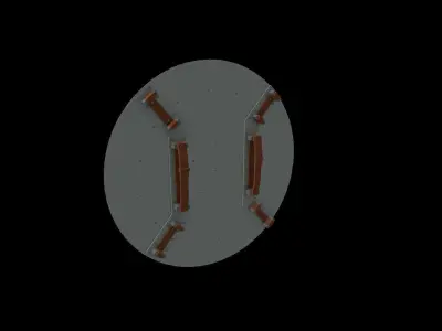 Captain america shield 3D model