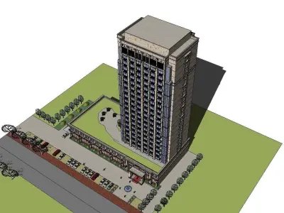 vacation spot-Resort-Fashion Leisure Hotel-0263 3D model
