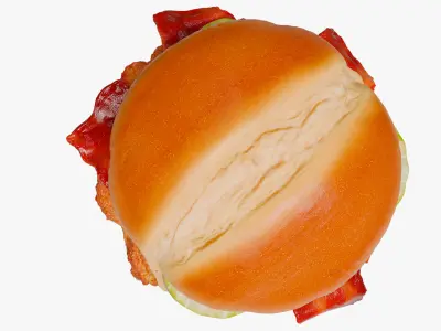  Crispy Chicken Sandwich with Bacon 