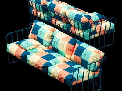 Outdoor sofa 3 3D model
