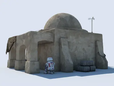 Tatooine Set - 01 3D model