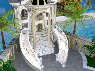 marble villa 3D model