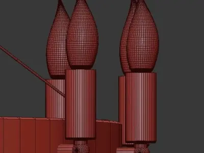 Amino Round Chandelier 18 Restoration Hardware 3D model