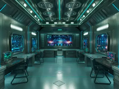 Sci Fi Interior Station 3D model