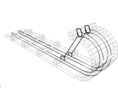 Sled - type 1 3D model