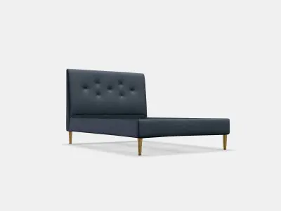 IDANAS Upholstered bed frame 3 Low-poly 3D model