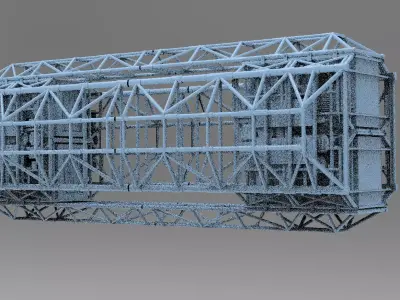 Sci Fi Ship Docking Gridding 5 3D model