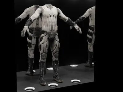 SCI-FI DRESS Low-poly 3D model