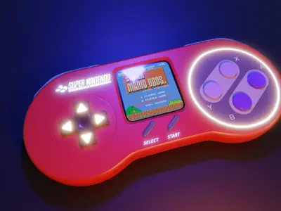 Futuristic Nintendo Controller 3D model