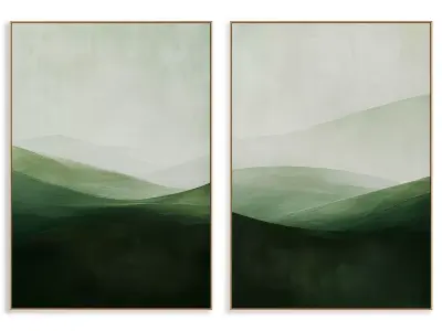 Abstract Painting Frame set 3D model 868