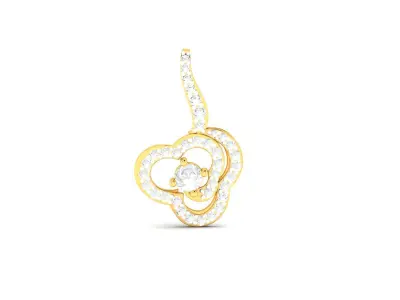 Diamond Pendant 3D print model 7