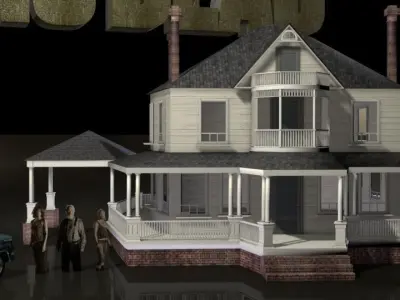 Walking Dead Farm Set 3D model