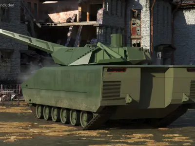 New Generation Tracked Infantry Fighting Vehicle Rigged 