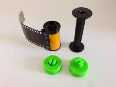 35mm Film on 120 Spool Adapter Free 3D print model