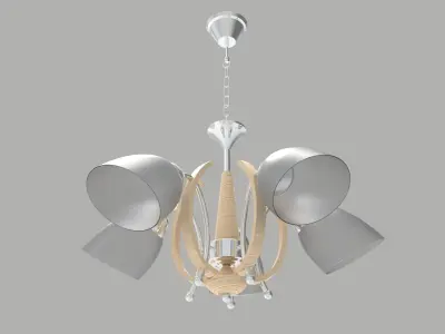 chandelier-wood-2856 modern chandelier 3D model