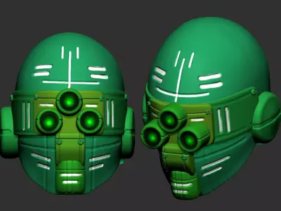 helmet high poly sculpt 3d printable  3D model
