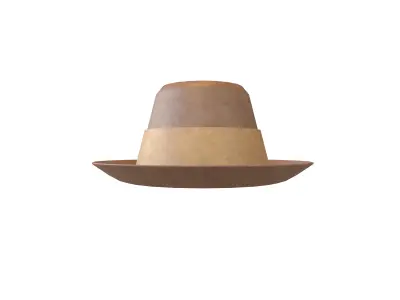 Cowboy Hat v1 003 Low-poly 3D model