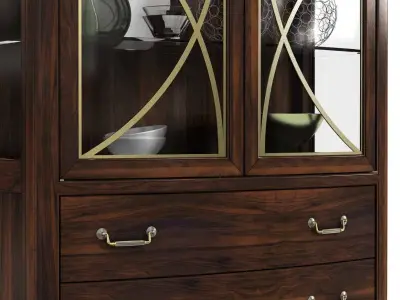 Hooker Furniture Dining Room Palisade Display China 3D model