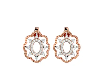 Light Minimalist Diamond Ring Earrings Pendant Set 3D print model