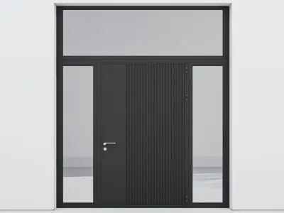 Aluminium door 26 3D model