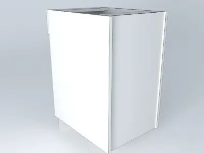 B0D1D cabinet with shelf Free 3D model
