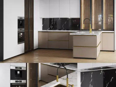 10 modern kitchen collection vol 05 3D Model Pack