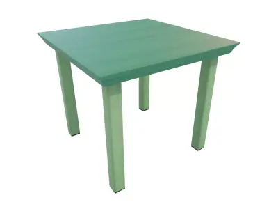 Outdoor Table Low-poly 3D model