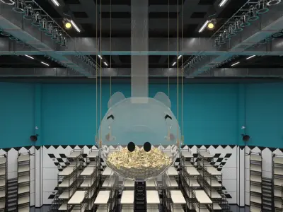 Squid Game season 2 player dorm Rest area 3D model