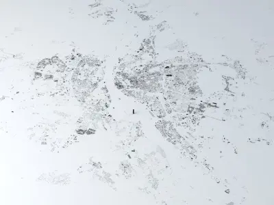 Riga Streets and Buildings 3D model