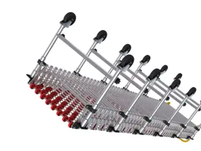 Folding Telescopic Roller 3D model