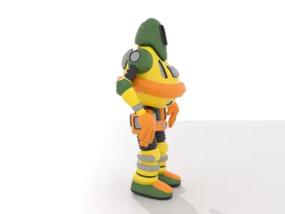Generic Robot 2 BLEND-OBJ-FBX-DAE-GLB 3D model
