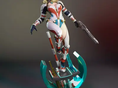 Margot the laser gunner 3D print model