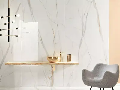 Brown Veined Marble Wall Tile 3D Model  Texture