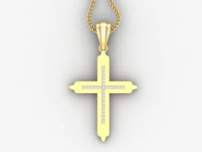 Cross Light Gold 4CP035 3DM STL 3D print model purchase